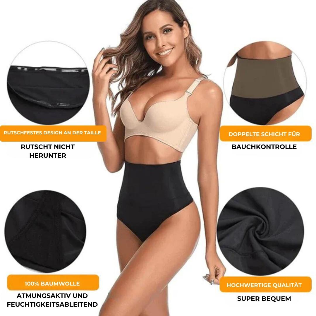 SlimCurve - Nahtloser hoher Taillenslip für einen straffen Bauch