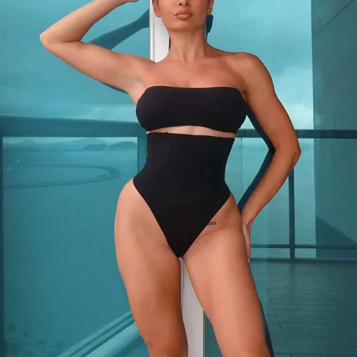 SlimCurve - Nahtloser hoher Taillenslip für einen straffen Bauch