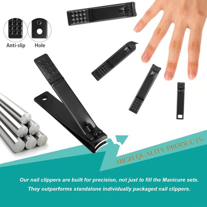 26-in-1 Professional Manicure & Pedicure Kit with Leather Case