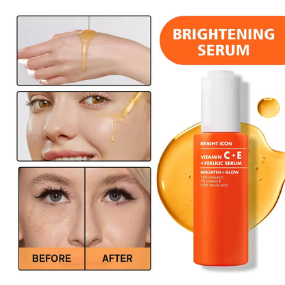 Vitamin C & E Brightening Face Serum 30ml — Dark Circles, Collagen & Glow